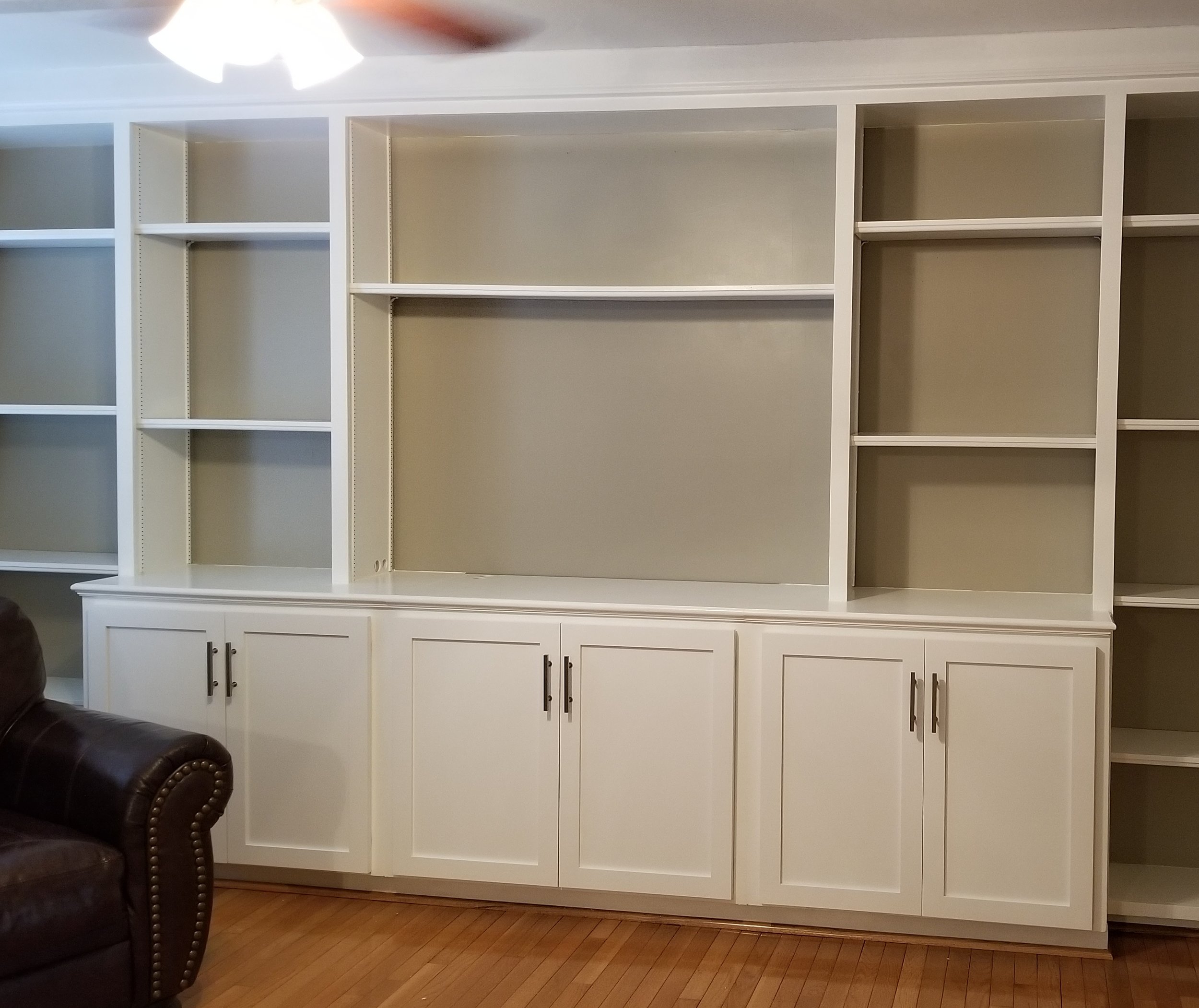 Built-ins Cabinet Redooring | Fresh Faced Cabinets in St. Louis